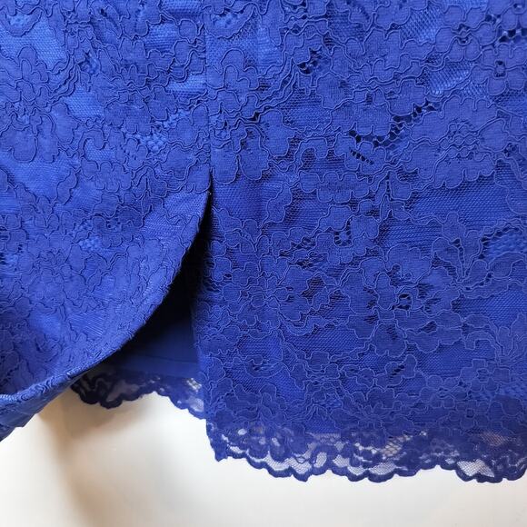 Nicole Miller Artelier Floral Lace Pencil Skirt - Picture 8 of 9